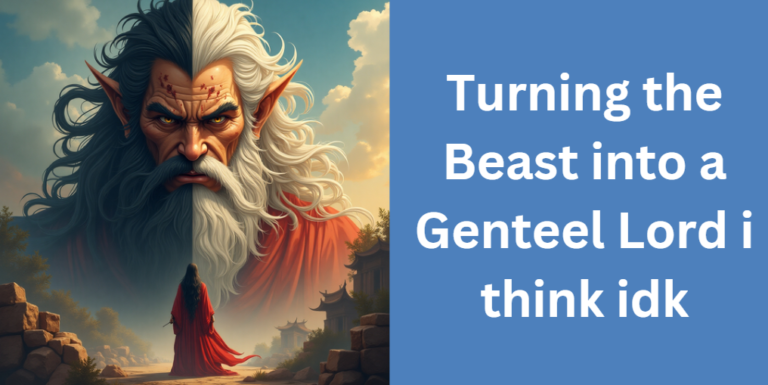 Turning the Beast into a Genteel Lord i think idk