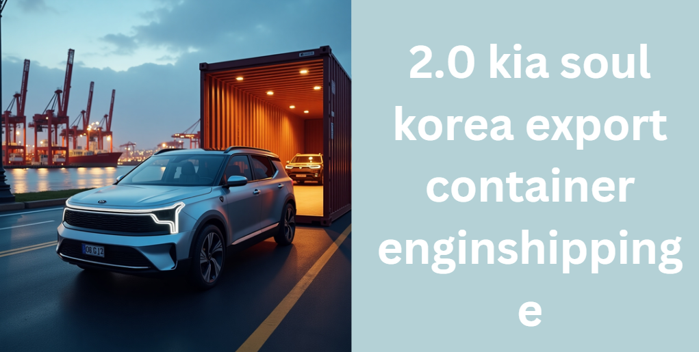 2.0 kia soul korea export container enginshipping e
