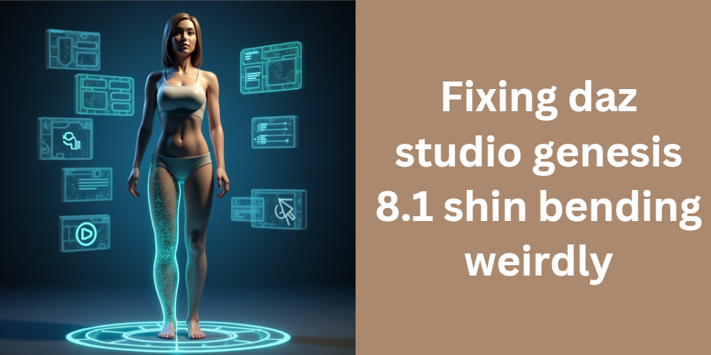 Fixing daz studio genesis 8.1 shin bending weirdly